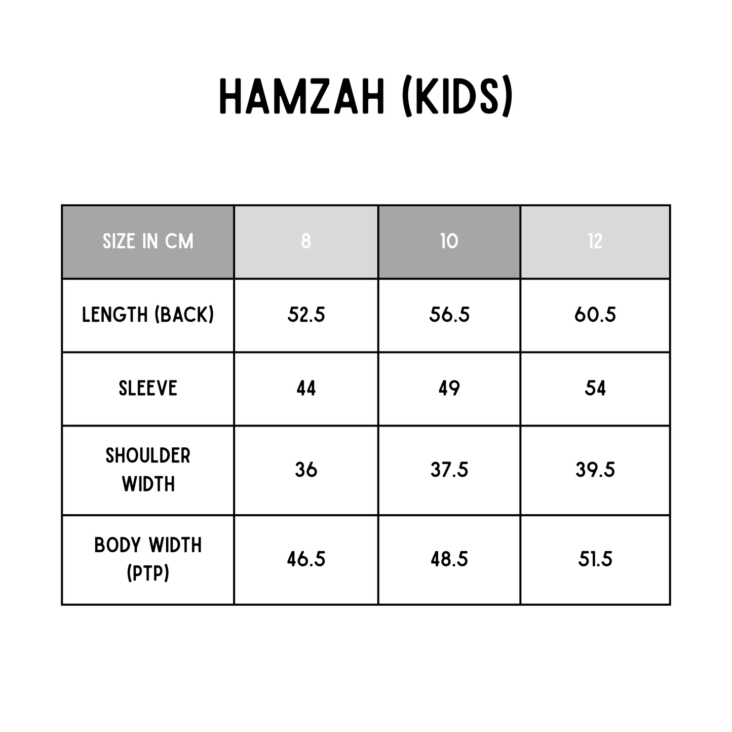 Hamzah (Kids) in Black